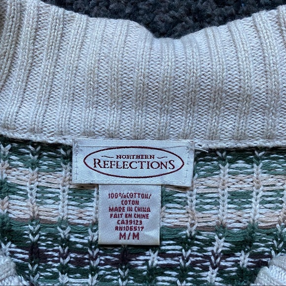 Vintage Northern Reflections Knitted Cardigan Sweater - Picture 4 of 4